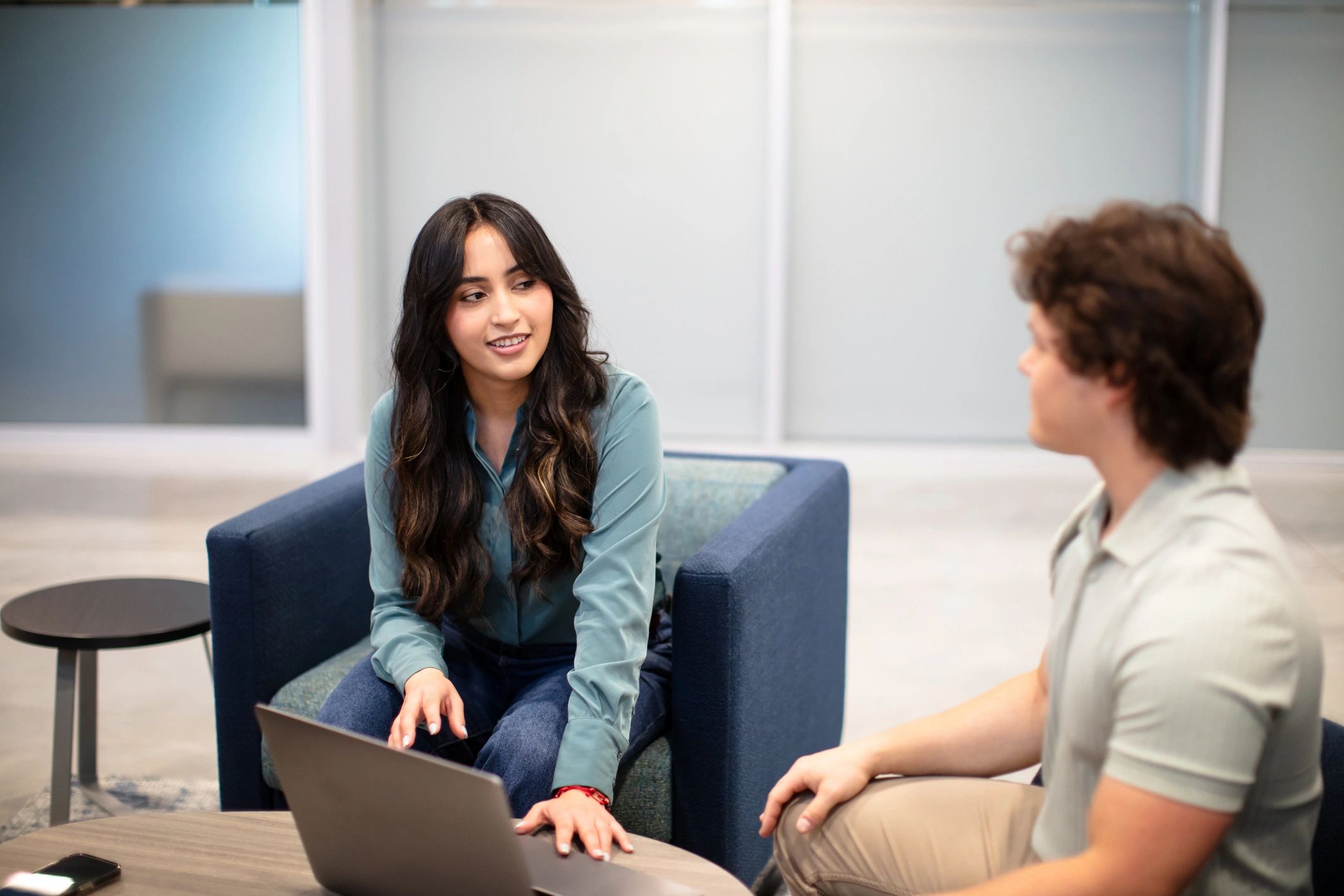 Advisor and client discussing career planning